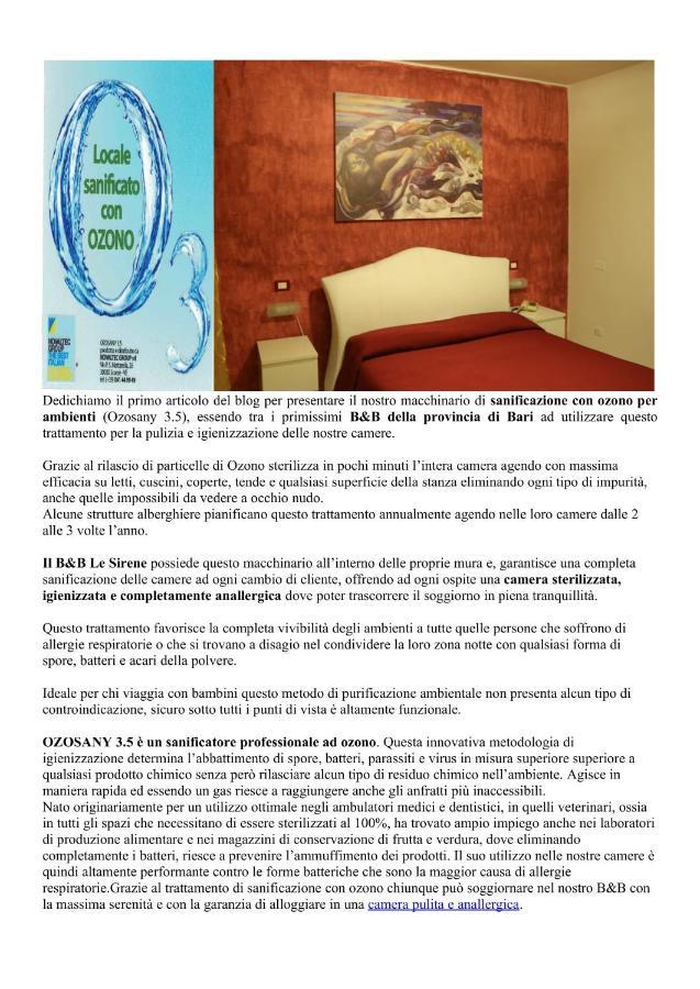 Le Sirene Bed And Breakfast Cellamare Eksteriør bilde